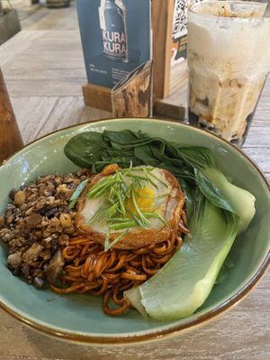 Spicy noodles  at Burgreens Canggu - Healthy Plant-Based Eatery in Canggu