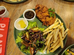We loved the Chick'n Steak alot. at Burgreens Canggu - Healthy Plant-Based Eatery in Canggu