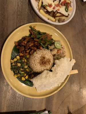 Nasi Campur Bali  at Burgreens Canggu - Healthy Plant-Based Eatery in Canggu