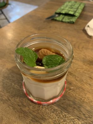 Biscoff cheezecake in a cup  at Burgreens Canggu - Healthy Plant-Based Eatery in Canggu