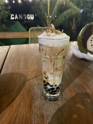 Earl Grey Boba  at Burgreens Canggu - Healthy Plant-Based Eatery in Canggu