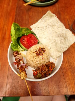 Vegan Randang Bowl at Burgreens Canggu - Healthy Plant-Based Eatery in Canggu