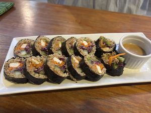 Tofu sushi  at Burgreens Canggu - Healthy Plant-Based Eatery in Canggu