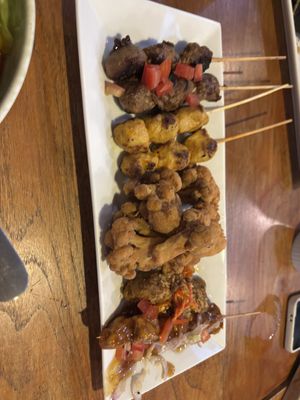 Asian mixed platter   at Burgreens Canggu - Healthy Plant-Based Eatery in Canggu