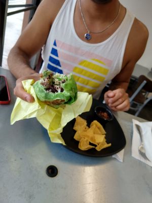 Burrito at Olga's Naturally in Los Angeles