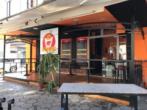 Building from the outside at Thai Box in Skopje