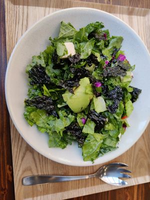 Custom salad (most toppings are underneath) at King of Kale in Tokyo