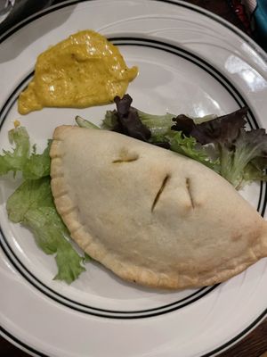 Veggie empanada  at Stone's Throw Cafe in Morris