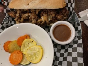 BBQ Cauliflower sandwich   at Stone's Throw Cafe in Morris