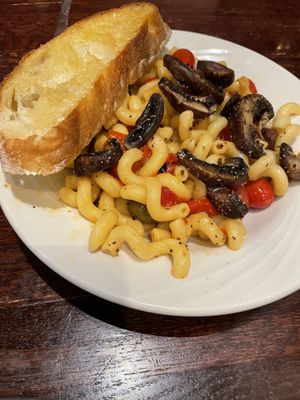 Cavatappi and olive oil (ask for it vegan)  at Stone's Throw Cafe in Morris