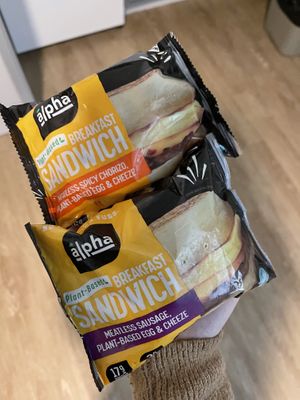 Vegan breakfast sandwiches  at Andronico's Community Markets in Monterey