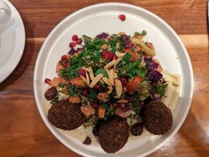 Tip Top Chop salad with falafel at Unconventional Diner in Washington