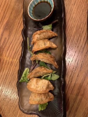 Vegetable gyoza  at China Restaurant Shang-Hai in Kitzbuehel