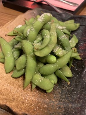 Edamame beans  at China Restaurant Shang-Hai in Kitzbuehel