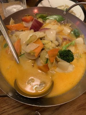 Vegetable red curry  at China Restaurant Shang-Hai in Kitzbuehel