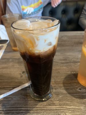 Thai Tea with coconut milk  at Thai Basil in Tempe