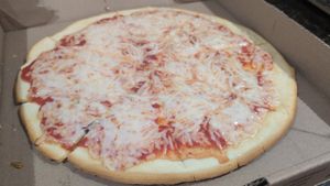 Vegan gluten free pizza at Brickyard Pizza in Saugerties