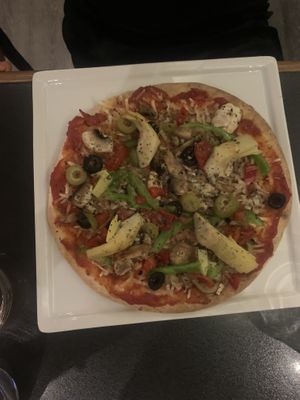 Vegan Pizza Deluxe  at La Piazzetta - Saint Jean in Quebec