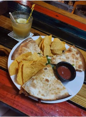 Vegan quesadilla at Pacifico Tiki Bar and Grill in Cairns