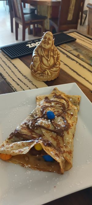 Nutella oui bon pas bien  mais il y en a pour tous les goûts at Crêperie Glacier L îlet Douceur in Terre-de-haut