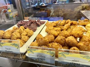 Fritters  at Je Tip Fried Tofu เจ๊ทิพย์เต้าหู้ทอดสามย่าน in Bangkok