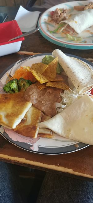 Lunch plate at El Pancho in Osaka
