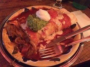 Veg burrito at El Pancho in Osaka