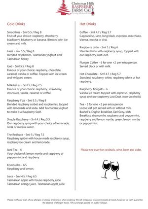   at Christmas Hills Raspberry Farm Café in Elizabeth Town