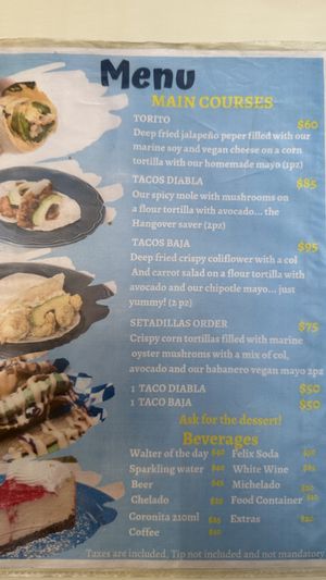 Menu p2  at La PlantisquerÍa in Mexico City