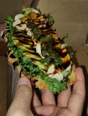 Pumpkin toastie at Terra's Table in Riyadh