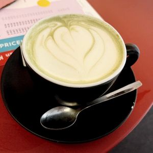 Vegan Oatly Matcha Latte  at Kakantun in Split