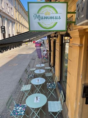 Out door seating May-September  at Mummus in Stockholm