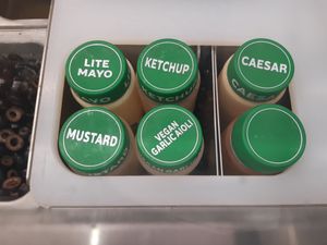 Vegan all-i-oli at Subway in Madrid