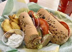 Vegan teriyaki (no) chicken menu  at Subway in Madrid