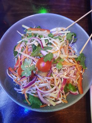 Tofu Papaya Salad - fresh and delicious at Chow in Wellington