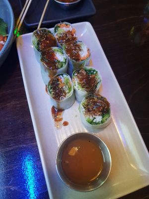 Vietnamese Summer Rolls - very tasty, on the spicy side at Chow in Wellington