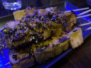 Tofu skewers  at Chow in Wellington