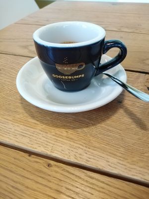  at Goosebumps Coffee Lab in Budapest