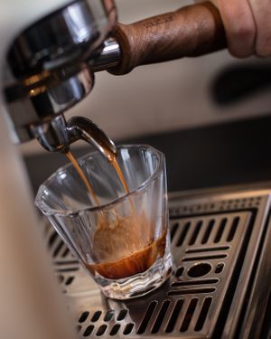 We roast our own coffee beans for every cup.☕️ at Goosebumps Coffee Lab in Budapest