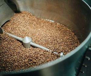 Freshly roasted coffee in the making.☕️ at Goosebumps Coffee Lab in Budapest