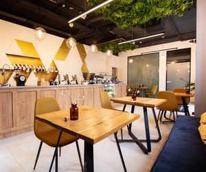 The heart of Goosebumps – a warm and friendly atmosphere. at Goosebumps Coffee Lab in Budapest