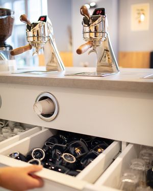 Quality equipment for quality coffee. at Goosebumps Coffee Lab in Budapest