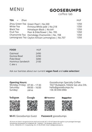  at Goosebumps Coffee Lab in Budapest