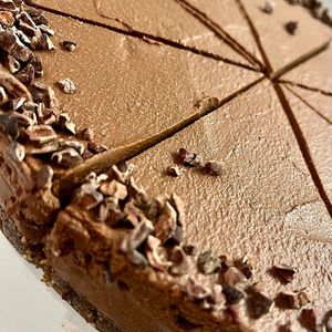  Chocolate Heaven, raw chocolate pecan cake. No sugar. We use the dates. Vegan, Organic, Gluten free  at Botanika Cafe in Ridgefield