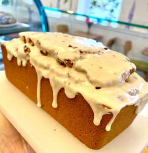 House made GF lemon loaf at Botanika Cafe in Ridgefield