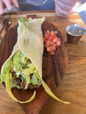 Blackened tempeh wrap   at Botanika Cafe in Ridgefield