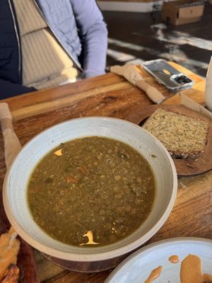 Lentil soup   at Botanika Cafe in Ridgefield