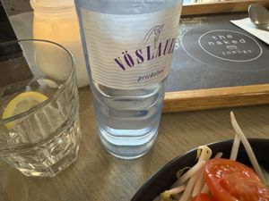 sparkly water  at The Naked Indigo in Innsbruck