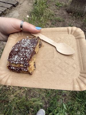 Peanut and coconut bar   at Café In The Ghetto in Brno