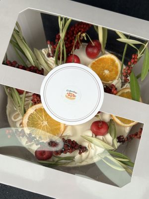 Cakestar Dayton - Cardamom chai cake for an anniversary, beautifully packaged 💕  at Cakestar Dayton in Dayton